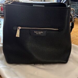 Kate Spade Black Textured Shoulder Bag